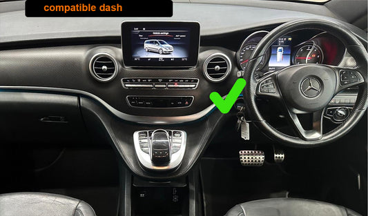 Mercedes Benz V-CLASS (W477) 12.3 inch touchscreen aftermarket screen upgrade Car stereo wireless Carplay and wireless android auto 2015-2018