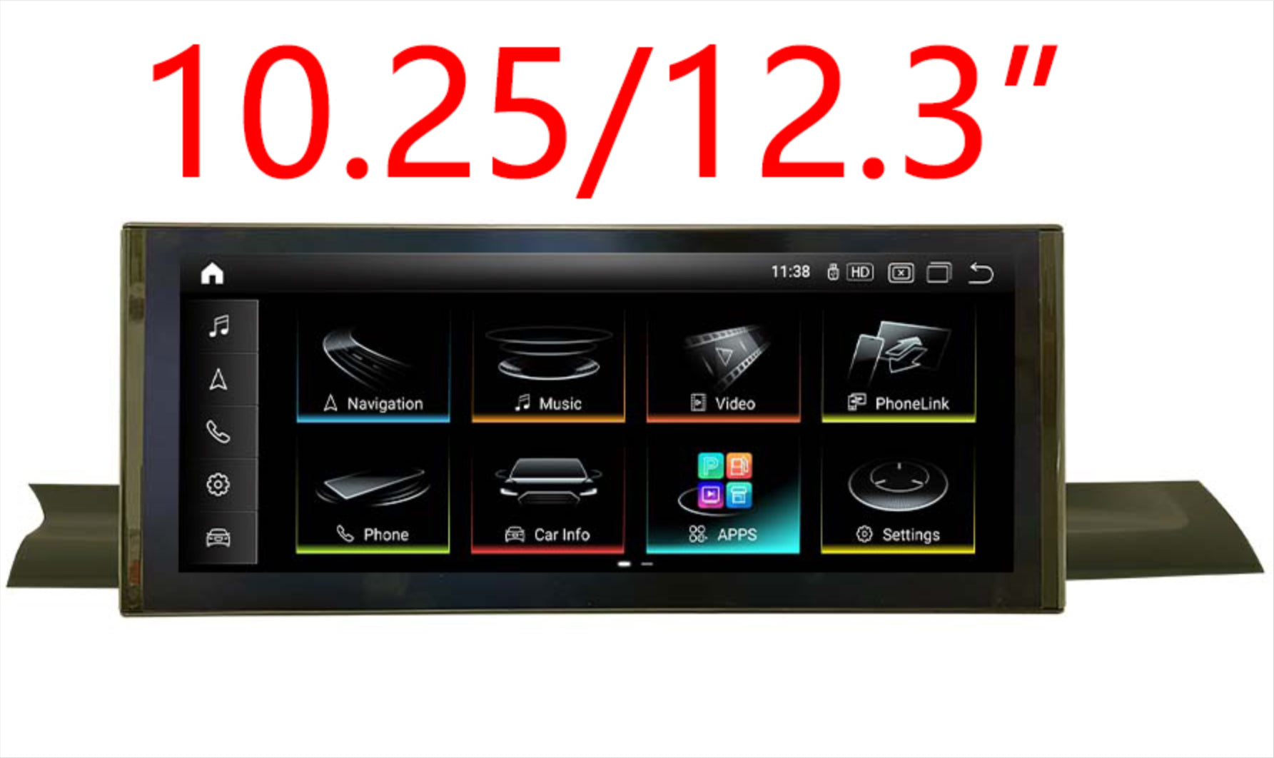 Audi A5 2015-2022 10.25 inch touchscreen aftermarket screen upgrade Car stereo wireless Carplay and wireless android auto