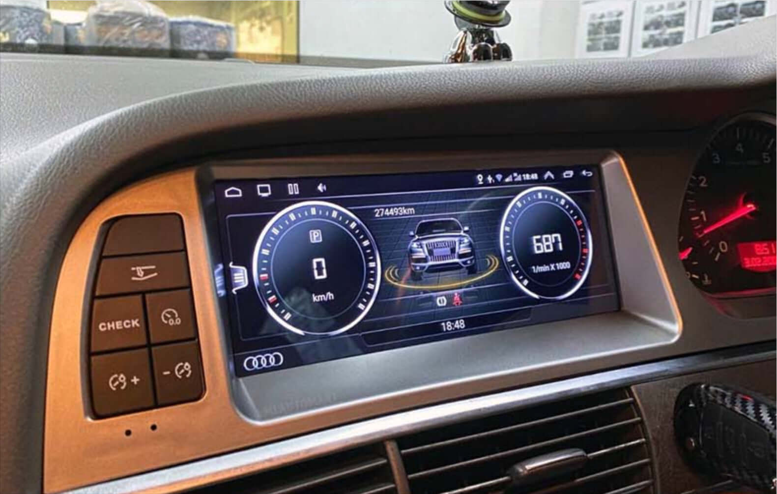 Audi A6 C6 2004-2010 8.8 inch touchscreen aftermarket upgrade Car stereo wireless Carplay and wireless android auto