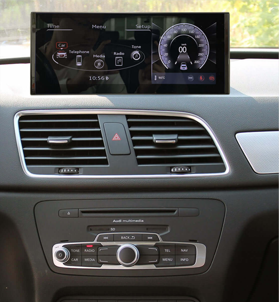 Audi Q3 8U 2012-2018 10.25 inch touchscreen aftermarket upgrade Car stereo wireless Carplay and wireless android auto