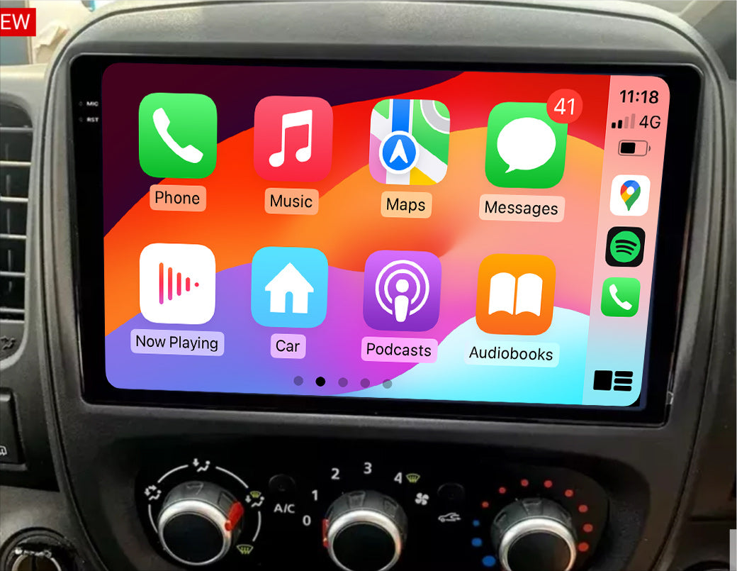 RENAULT TRAFIC 09-22  Wireless Apple Carplay Android Auto GPS Bluetooth Stereo Radio