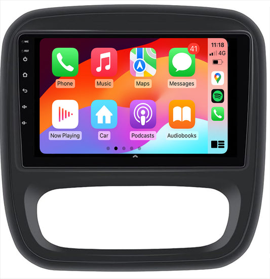 RENAULT TRAFIC 09-22  Wireless Apple Carplay Android Auto GPS Bluetooth Stereo Radio