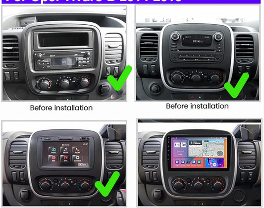 RENAULT TRAFIC 09-22  Wireless Apple Carplay Android Auto GPS Bluetooth Stereo Radio