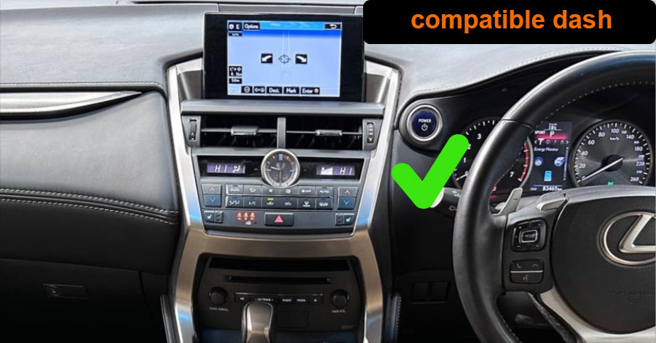 Lexus NX 2014-2017 12.3 inch aftermarket touchscreen upgrade stereo wireless Carplay and wireless android auto
