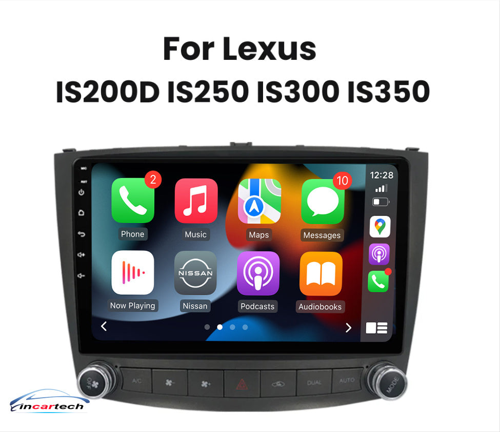 Lexus IS250 2006-2013 12.3 inch aftermarket touchscreen upgrade stereo wireless Carplay and wireless android auto
