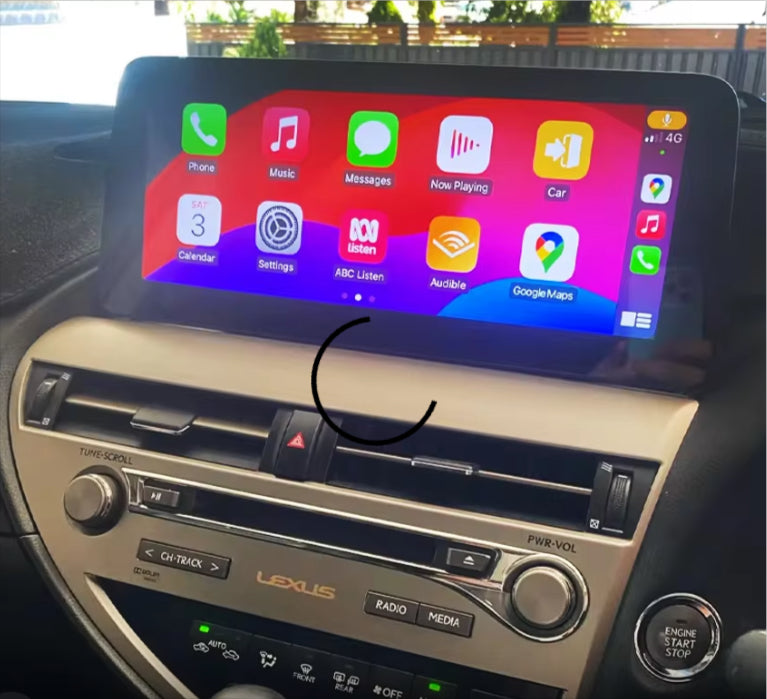 Lexus RX 2008-2015 12.3 inch touchscreen upgrade stereo wireless CarPl ...