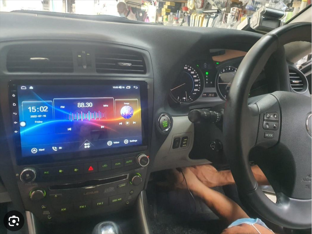 Lexus IS250 2006-2013 12.3 inch aftermarket touchscreen upgrade stereo wireless Carplay and wireless android auto
