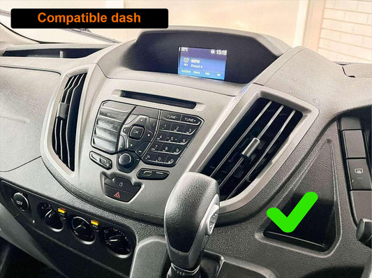 Ford Transit 14-17 VO stereo facia suit both 9 inch android and 7 inch Double din 2 din fascia frame