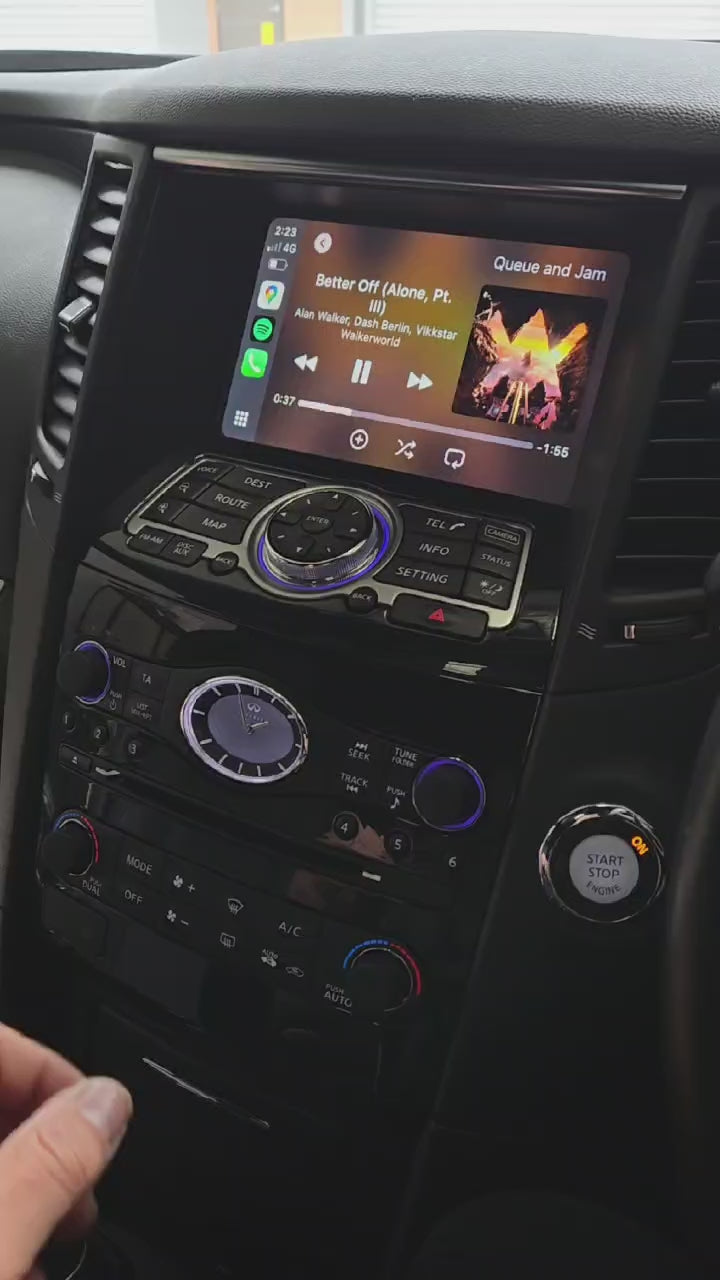 Infiniti QX70/QX70S 13-19 Add Wireless CarPlay & Android Auto Interface Retrofit