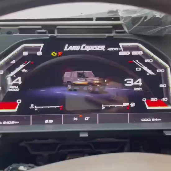 12.3” Display Cockpit Dashboard For Toyota LC 70 79 76 LCD Virtual Digital Instrument Cluster