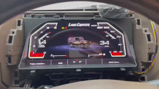 12.3” Display Cockpit Dashboard For Toyota LC 70 79 76 LCD Virtual Digital Instrument Cluster