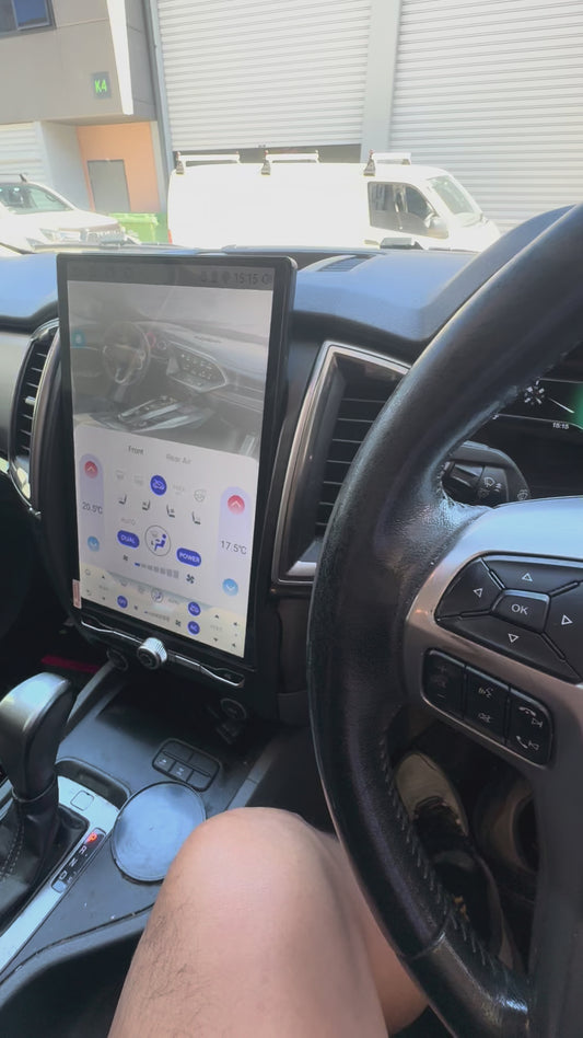 Ford Ranger Raptor 2011-2016 15.6“ vertical Touchscreen Wireless Apple CarPlay Android Auto GPS Bluetooth