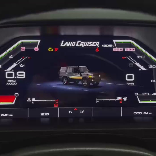 12.3” Display Cockpit Dashboard For Toyota LC 70 79 76 LCD Virtual Digital Instrument Cluster