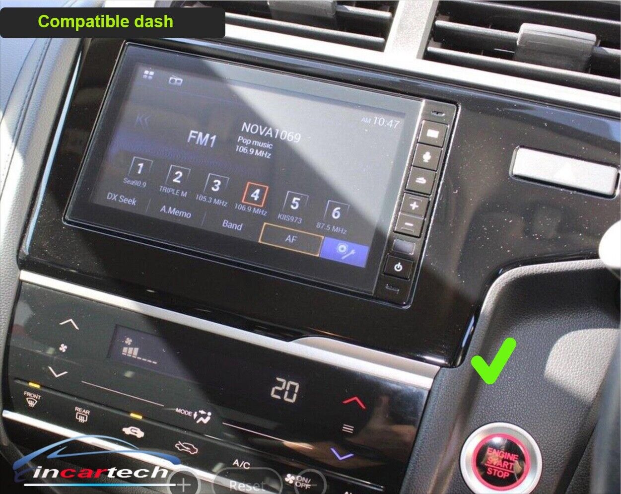 10 inch Honda Fit 14-20 wireless apple Carplay Android Auto GPS Radio Stereo, for Honda Fit 14-20, head unit upgrade for Honda Fit 14-20, Honda Fit 14-20 head unit replacement for Honda Fit 14-20, Honda Fit 14-20 head unit upgrade, for Honda Fit 14-20 stereo upgrade suit both manual and digital air condition control, provides installation. Upgrade to the lastest Wireless Apple CarPlay Android Auto