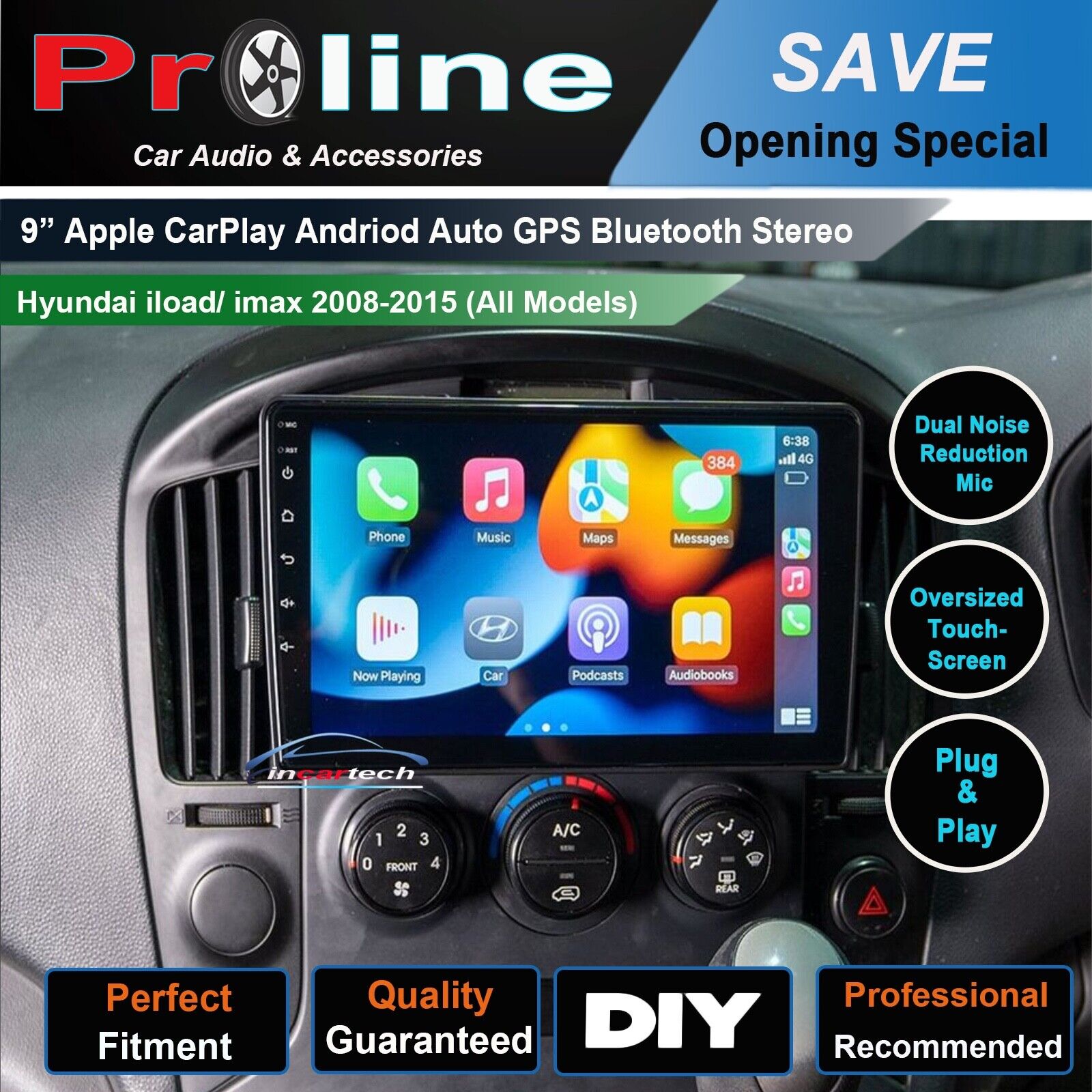 Hyundai imax 08-15 GPS BT wireless Apple CarPlay Android Auto USB Stereo 9 inch, Radio stereo GPS Camera for Hyundai imax 08-15 head unit upgrade for Fit Hyundai imax 08-15 head unit replacement for Fit Hyundai imax 08-15 head unit upgrade, for Fit Hyundai imax 08-15 stereo upgrade suit both manual and digital air condition control, provides installation. Upgrade to the Lastest Wireless Apple CarPlay Android Auto. 