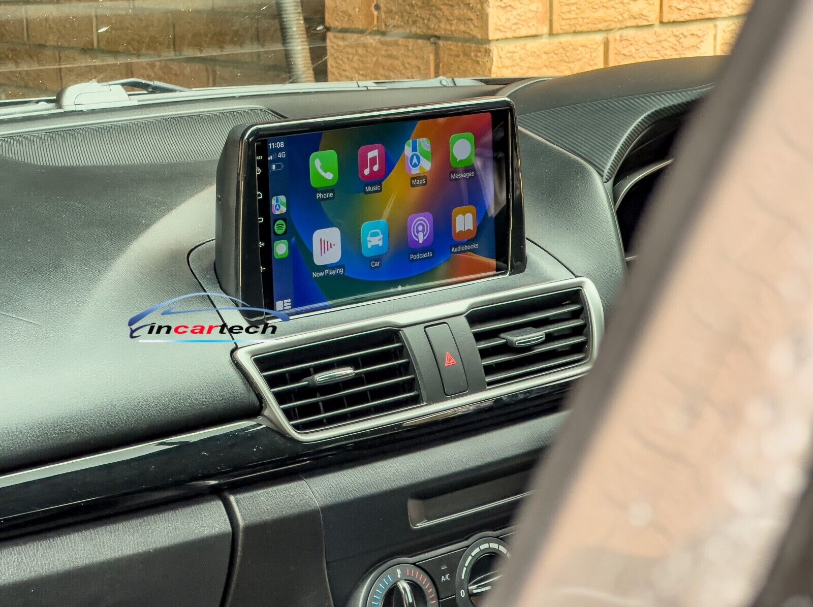 Fit Mazda 3 2013+ GPS Touchscreen GPS Navigation Bluetooth USB Accessories, Mazda 3 2013+ head unit upgrade, Mazda 3 2013+ head unit replacement, Mazda 3 2013+ head unit upgrade, Mazda 3 2013+ stereo upgrade suit both manual and digital air condition control, provides installation. Upgrade to the Lastest Wireless Apple Carplay Android Auto