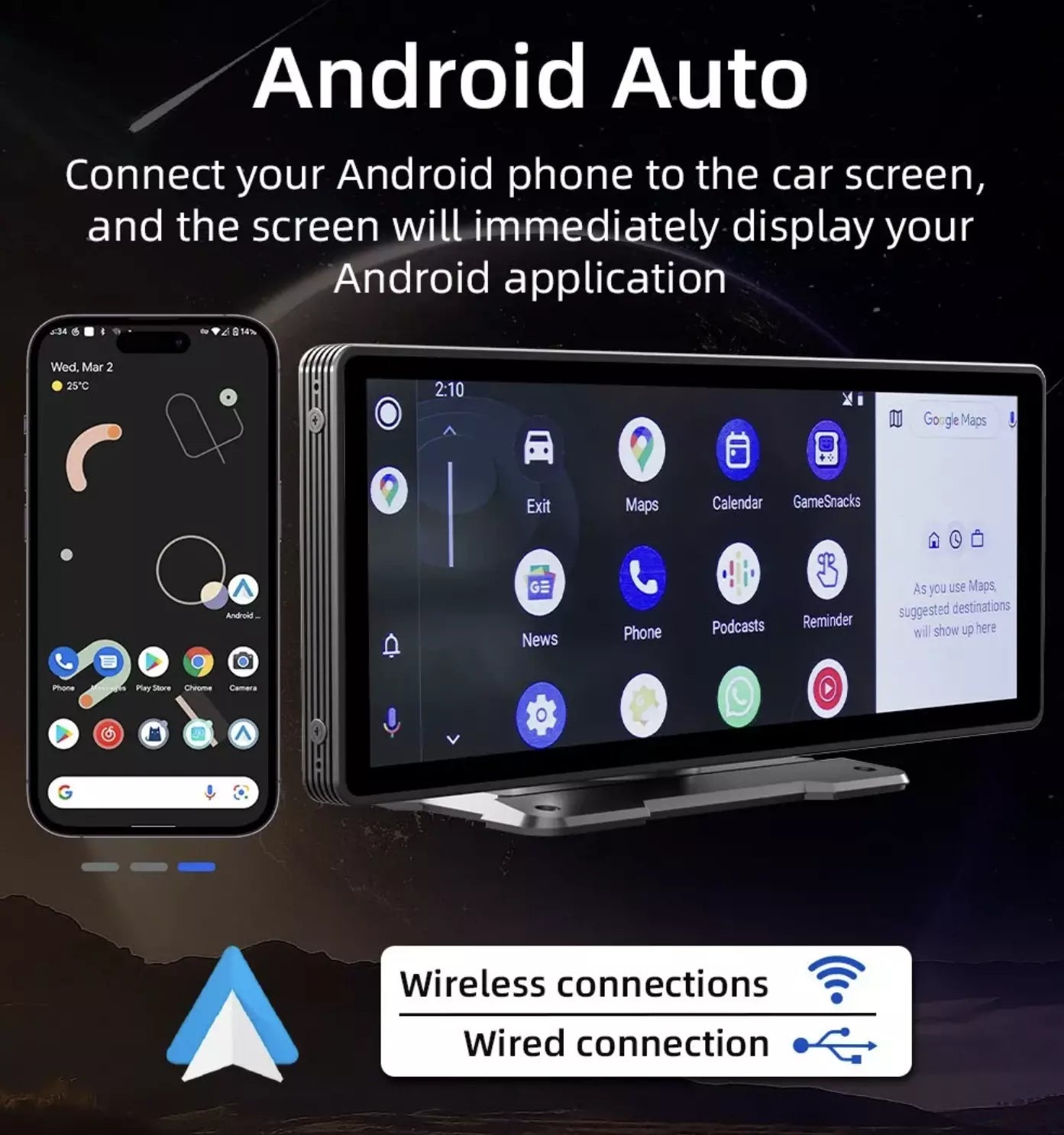universal carplay screen，u，Universal 10.26” Screen Car Radio，Wireless CarPlay