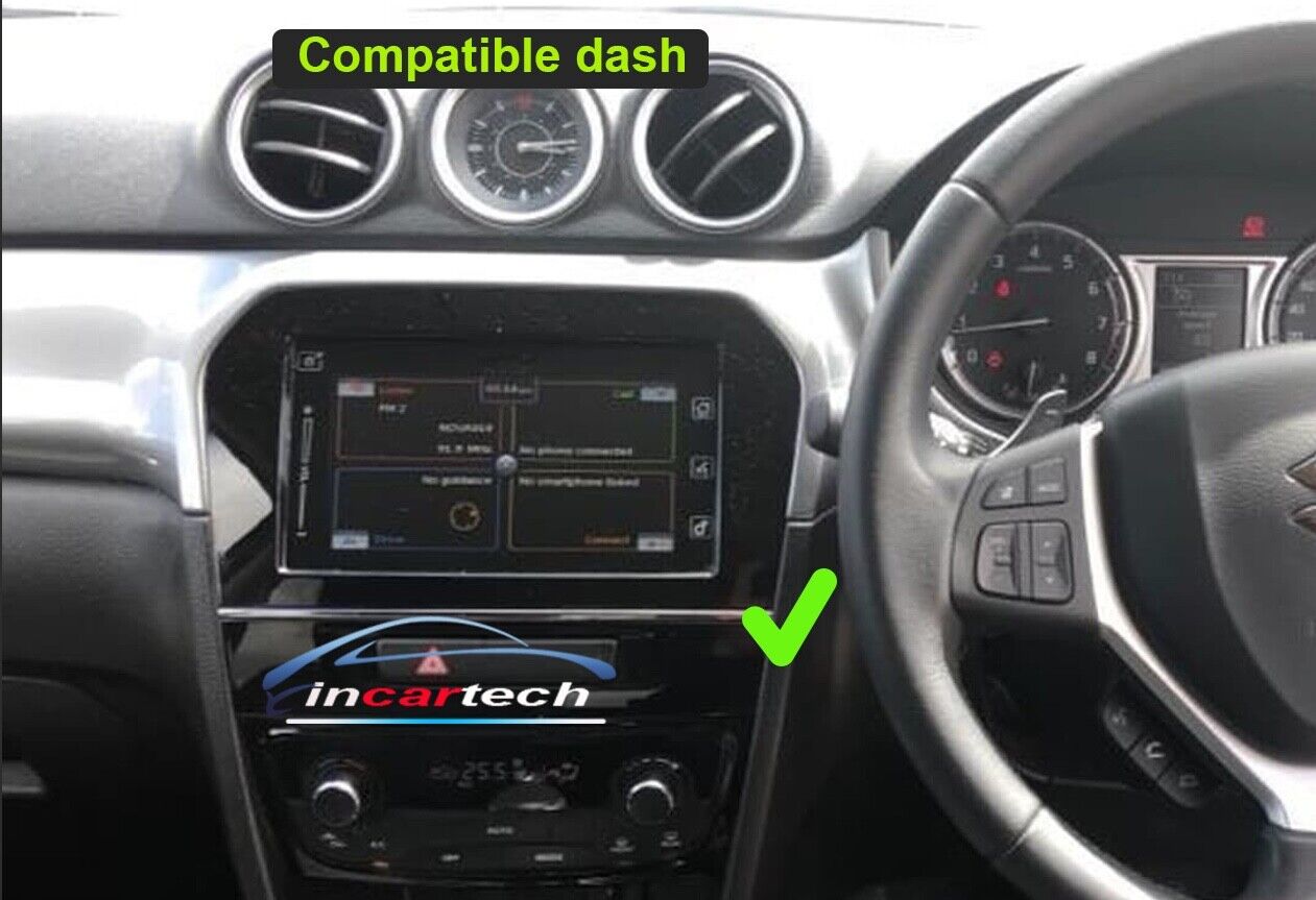 Suzuki Vitara 15-19 Wireless Apple Carplay Android Auto GPS SatNav Radio Stereo, Radio stereo GPS Camera for Fit Suzuki Vitara 15-19 head unit upgrade for Fit Suzuki Vitara 15-19, Fit Suzuki Vitara 15-19 head unit replacement for Fit Suzuki Vitara 15-19 head unit upgrade, for Fit Suzuki Vitara 15-19 stereo upgrade suit both manual and digital air condition control, provides installation. Upgrade to the Lastest Wireless Apple CarPlay Android Auto. 