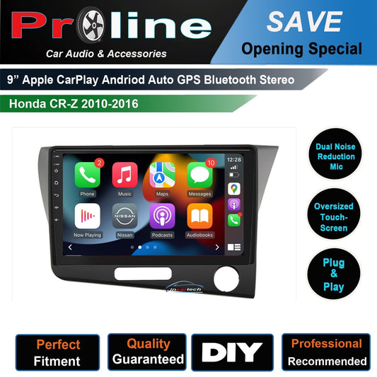 Honda CRZ 10-16 Wireless apple Carplay Android Auto GPS Radio Stereo satnav, for Honda CRZ 10-16, head unit upgrade for Honda CRZ 10-16, Honda CRZ 10-16 head unit replacement for Honda CRZ 10-16, Honda CRZ 10-16 head unit upgrade, for Honda CRZ 10-16 stereo upgrade suit both manual and digital air condition control, provides installation. Upgrade to the Lastest Wireless Apple CarPlay Android Auto