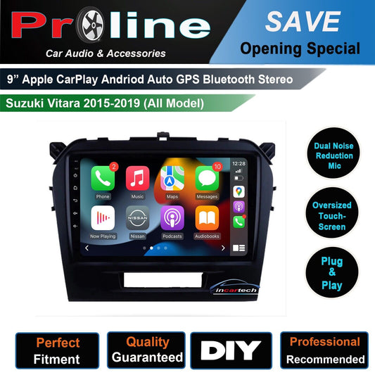 Suzuki Vitara 15-19 Wireless Apple Carplay Android Auto GPS SatNav Radio Stereo, Radio stereo GPS Camera for Fit Suzuki Vitara 15-19 head unit upgrade for Fit Suzuki Vitara 15-19, Fit Suzuki Vitara 15-19 head unit replacement for Fit Suzuki Vitara 15-19 head unit upgrade, for Fit Suzuki Vitara 15-19 stereo upgrade suit both manual and digital air condition control, provides installation. Upgrade to the Lastest Wireless Apple CarPlay Android Auto. 