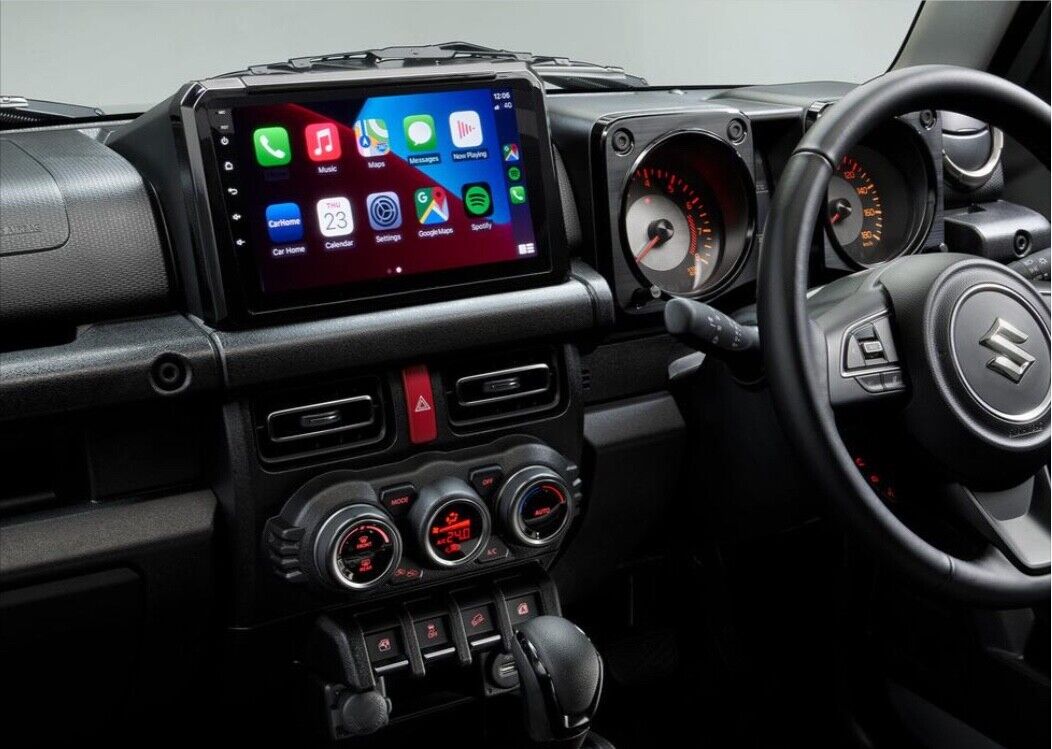 9 Suzuki Jimmy 2017+ Wireless Apple Carplay Android Auto GPS SatNav Radio Stereo, Radio stereo GPS Camera for Fit 9 Suzuki Jimmy 2017+  head unit upgrade for Fit 9 Suzuki Jimmy 2017+, Fit 9 Suzuki Jimmy 2017+ head unit replacement for Fit Suzuki Jimmy 05-16 head unit upgrade, for Fit 9 Suzuki Jimmy 2017+ stereo upgrade suit both manual and digital air condition control, provides installation. Upgrade to the Lastest Wireless Apple CarPlay Android Auto. 