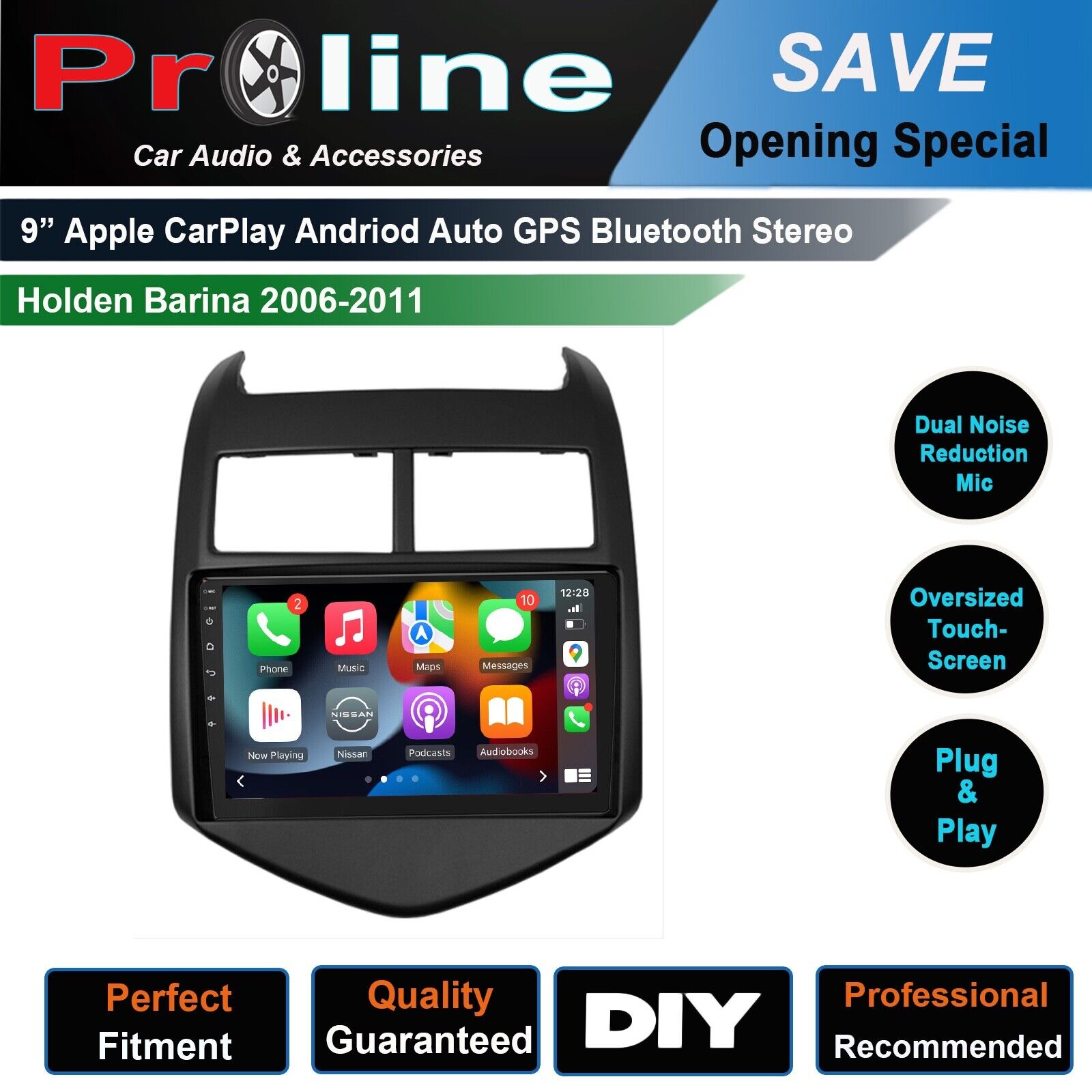 Holden Barina 11-16 TM GPS Wireless Apple CarPlay Android Auto Stereo Radio, Holden Barina 11-16 TM head unit replacement for Holden Barina 11-16 TM, Holden Barina 11-16 TM head unit upgrade, for Holden Barina 11-16 TM stereo upgrade suit both manual and digital air condition control, provides installation. Upgrade to the lastest Wireless Apple CarPlay Android Auto