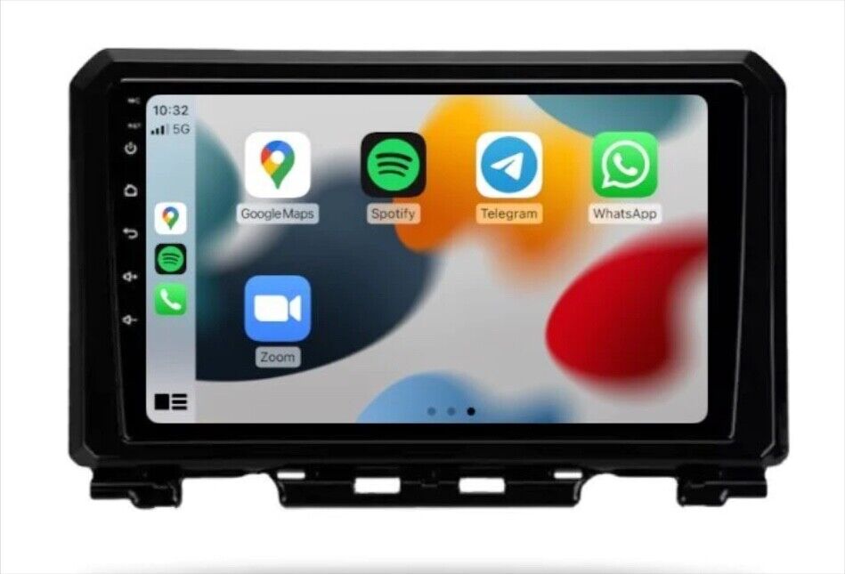 9 Suzuki Jimmy 2017+ Wireless Apple Carplay Android Auto GPS SatNav Radio Stereo, Radio stereo GPS Camera for Fit 9 Suzuki Jimmy 2017+  head unit upgrade for Fit 9 Suzuki Jimmy 2017+, Fit 9 Suzuki Jimmy 2017+ head unit replacement for Fit Suzuki Jimmy 05-16 head unit upgrade, for Fit 9 Suzuki Jimmy 2017+ stereo upgrade suit both manual and digital air condition control, provides installation. Upgrade to the Lastest Wireless Apple CarPlay Android Auto. 