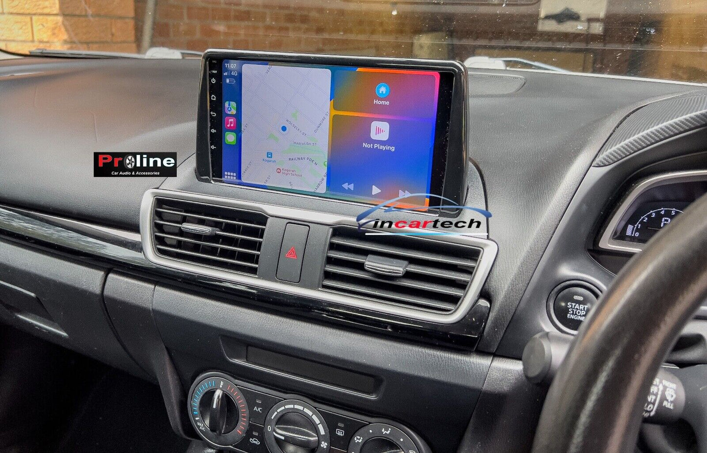 Fit Mazda 3 2013+ GPS Touchscreen GPS Navigation Bluetooth USB Accessories, Mazda 3 2013+ head unit upgrade, Mazda 3 2013+ head unit replacement, Mazda 3 2013+ head unit upgrade, Mazda 3 2013+ stereo upgrade suit both manual and digital air condition control, provides installation. Upgrade to the Lastest Wireless Apple Carplay Android Auto