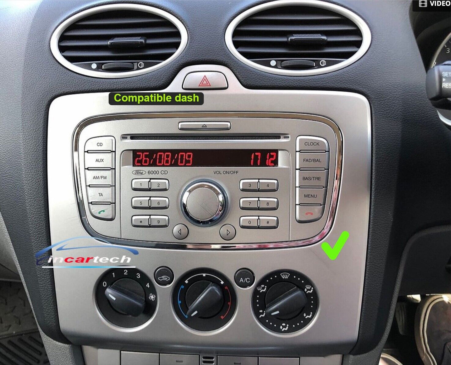 Wireless Apple CarPlay Android Auto Ford Focus 2005-2011 Radio stereo GPS Camera for Ford Focus 2005-2011, head unit upgrade for Ford Focus 2005-2011, Ford Focus 2005-2011 head unit replacement for Ford Focus 2005-2011, Ford Focus 2005-2011 head unit upgrade, for Ford Focus 2005-2011 stereo upgrade suit both manual and digital air condition control, provides installation. Upgrade to the Lastest Wireless Apple CarPlay Android Auto. Compatible Model: 2005-2008 LS, LT   2008-2011 LV, LVII
