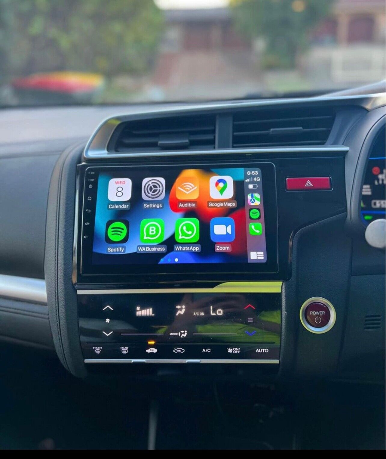 10 inch Honda Fit 14-20 wireless apple Carplay Android Auto GPS Radio Stereo, for Honda Fit 14-20, head unit upgrade for Honda Fit 14-20, Honda Fit 14-20 head unit replacement for Honda Fit 14-20, Honda Fit 14-20 head unit upgrade, for Honda Fit 14-20 stereo upgrade suit both manual and digital air condition control, provides installation. Upgrade to the lastest Wireless Apple CarPlay Android Auto