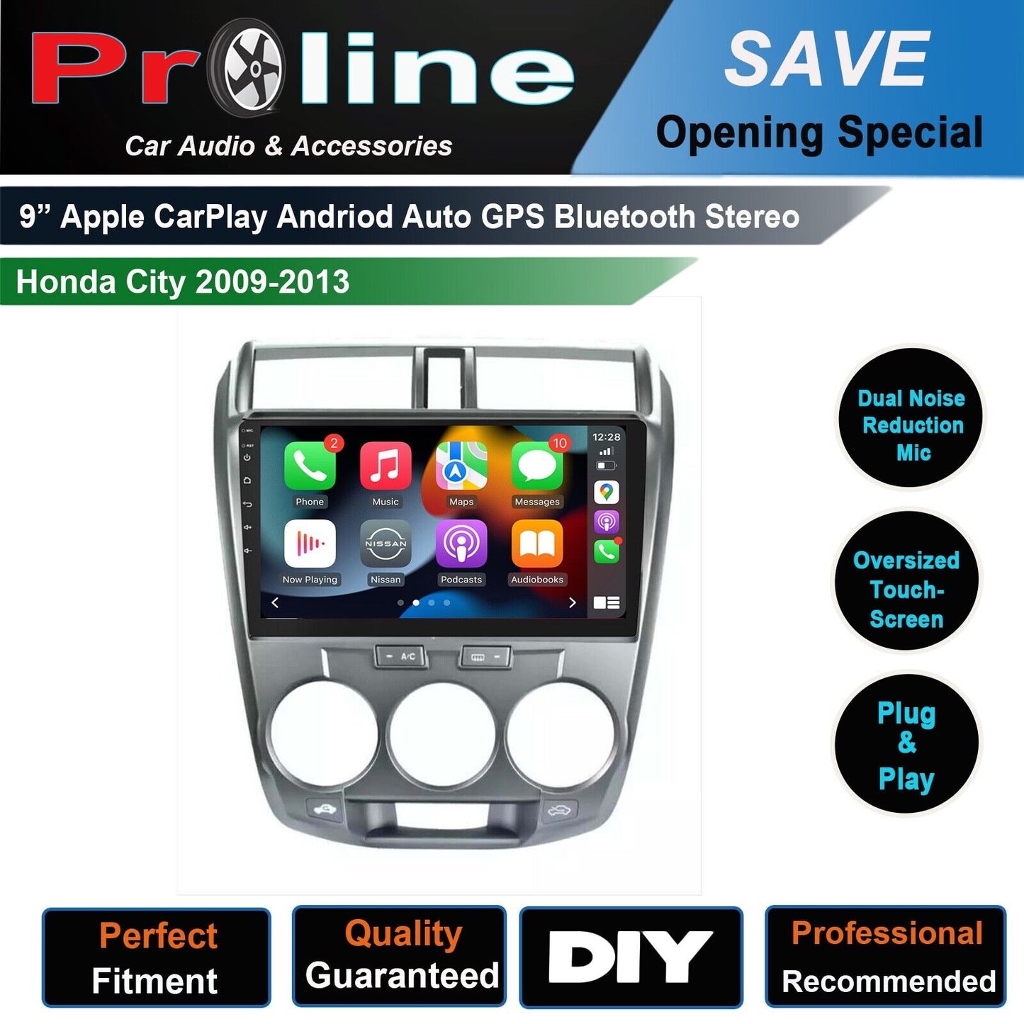 🔥9" Honda City 09-13 GPS wireless Apple CarPlay Android Auto premium audio, for Honda City 09-13 , head unit upgrade for Honda City 09-13 , Honda City 09-13 head unit replacement for Honda City 09-13 , Honda City 09-13 head unit upgrade, for Honda City 09-13 stereo upgrade suit both manual and digital air condition control, provides installation. Upgrade to the Lastest Wireless Apple CarPlay Android Auto