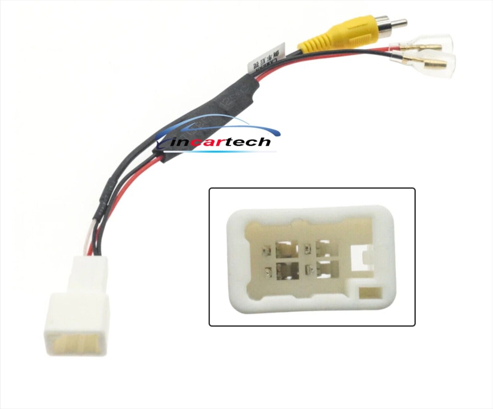 Fit Toyota 4 pins Retain reverse female camera plug lead adaptor 6v voltage