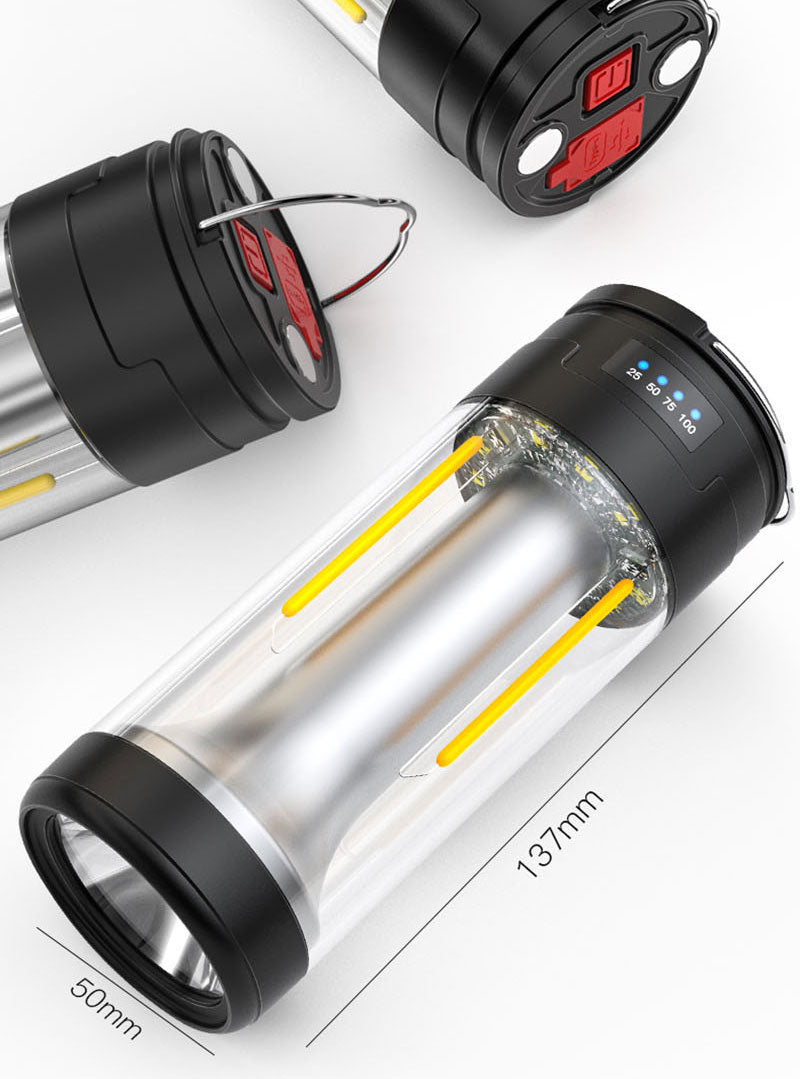 Camping Light, Ambient light, Flashing light, Camping lamp, Multi-function caming lamp, rechargerbal magnetic light, work lamp, outdoor lamp, tent light, guiding light, type-c rechargeable, emergency power bank for smart phone