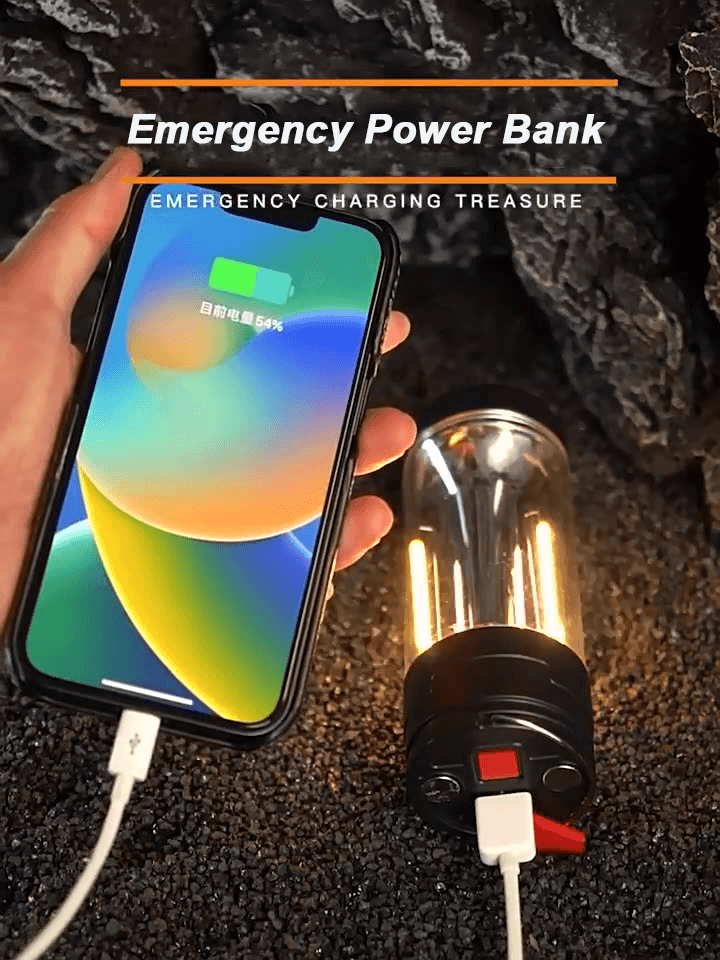 Camping Light, Ambient light, Flashing light, Camping lamp, Multi-function caming lamp, rechargerbal magnetic light, work lamp, outdoor lamp, tent light, guiding light, type-c rechargeable, emergency power bank for smart phone