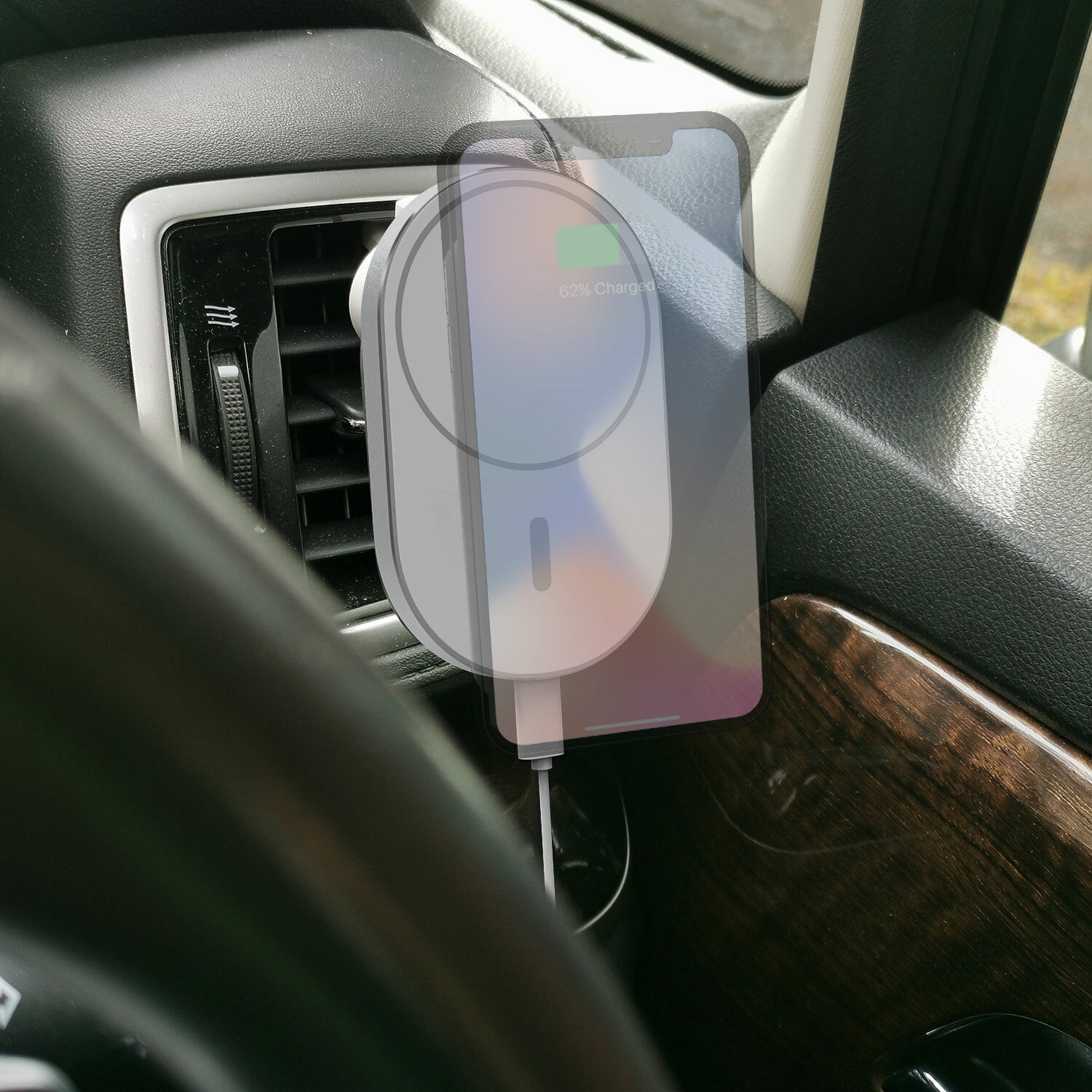 MagSafe Compatible Fast Charging Car Charger Mount