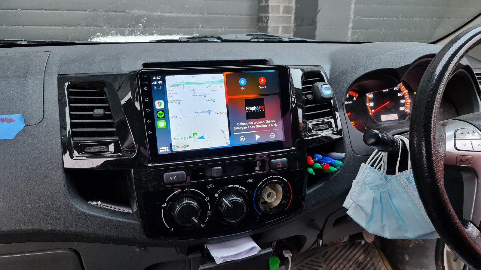 Toyota Hilux 05-16 Workmate SR5 GPS Wireless Apple CarPlay Stereo GPS camera,  Toyota Hilux 05-16 Workmate SR5 head unit upgrade for Toyota Hilux 05-16 Workmate SR5 , head unit replacement for Toyota Hilux 05-16 Workmate SR5 upgrade, Toyota Hilux 05-16 Workmate SR5 stereo upgrade suit both manual and digital air condition control, provides installation. Upgrade to the Latest Wireless Apple CarPlay Android Auto