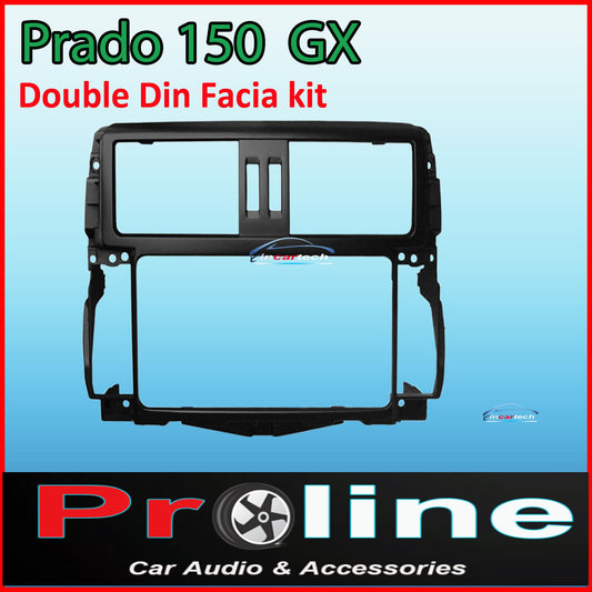 Toyota Prado 150 GX 09-13 Double 2 Din fascia dash facia trim kit surround au