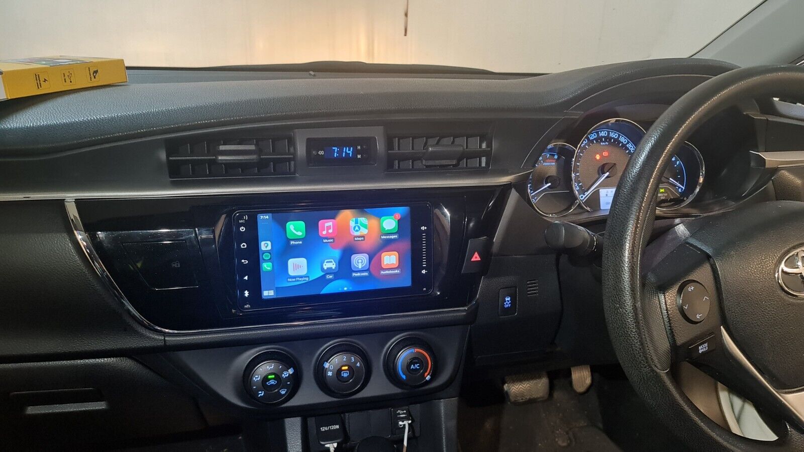 Fit Toyota Corolla Sedan 13-16 GPS Bluetooth USB Apple Carplay Android auto, Toyota Corolla Sedan 13-16 head unit upgrade for Toyota Corolla Sedan 13-16 head unit replacement for Toyota Corolla Sedan 13-16 upgrade, for Toyota Corolla Sedan 13-16 stereo upgrade suit both manual and digital air condition control, provides installation. Upgrade to the Lastest Wireless Apple Carplay Android Auto