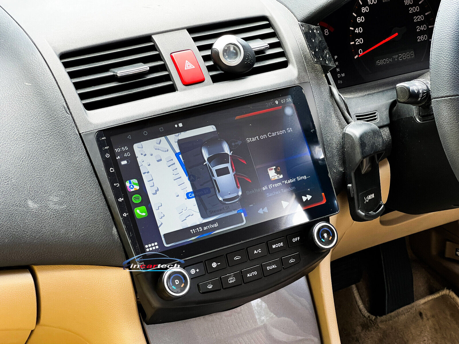 10" Honda Accord Euro 03-07 GPS wireless Apple CarPlay Andriod Auto accessory,  Honda Accord 03-07 head unit upgrade Honda Accord 03-07, head unit replacement for Honda Accord 03-07 head unit upgrade, Honda Accord 03-07  stereo upgrade suit both manual and digital air condition control, provides installation. Upgrade to the Latest Wireless Apple CarPlay Android Auto