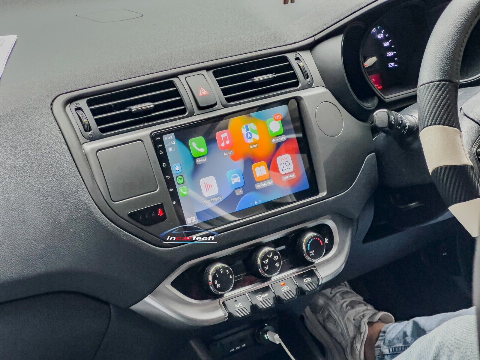 Kia Rio 2012-2014 Wireless Apple CarPlay Android auto GPS Bluetooth St ...