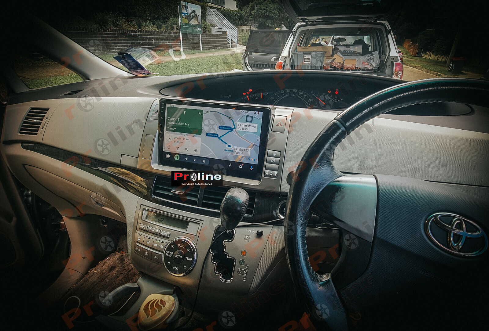 Fit Toyota Tarago Estima GPS Bluetooth Stereo Accessories Apple carplay Headunit, Toyota Tarago Estima head unit upgrade for Toyota Tarago Estima head unit replacement for Toyota Tarago Estima upgrade, Toyota Tarago Estima stereo upgrade suit both manual and digital air condition control, provides installation. Upgrade to the Latest Wireless Apple Carplay Android Auto