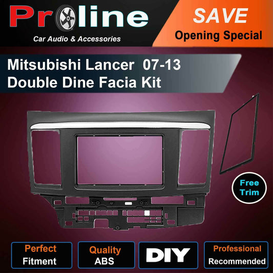 Mitsubishi Lancer stereo Radio double 2 Din fascia dash panel facia kit trim AU