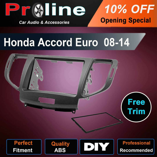 Honda Accord Euro 2008-2014 stereo radio Double Din fascia dash facia trim kit