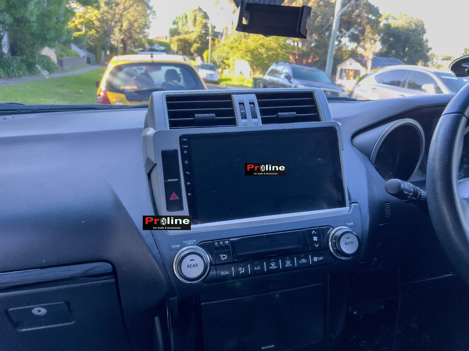 Fit Toyota Prado 150 14-18 GPS Bluetooth USB Stereo GPS 10 inch touchscreen DSP,  Toyota Prado 150 14-18 head unit upgrade for Toyota Prado 150 14-18 head unit replacement for Toyota Prado 150 14-18  upgrade, Toyota Prado 150 14-18 stereo upgrade suit both manual and digital air condition control, provides installation. Upgrade to the Latest Wireless Apple Carplay Android Auto
