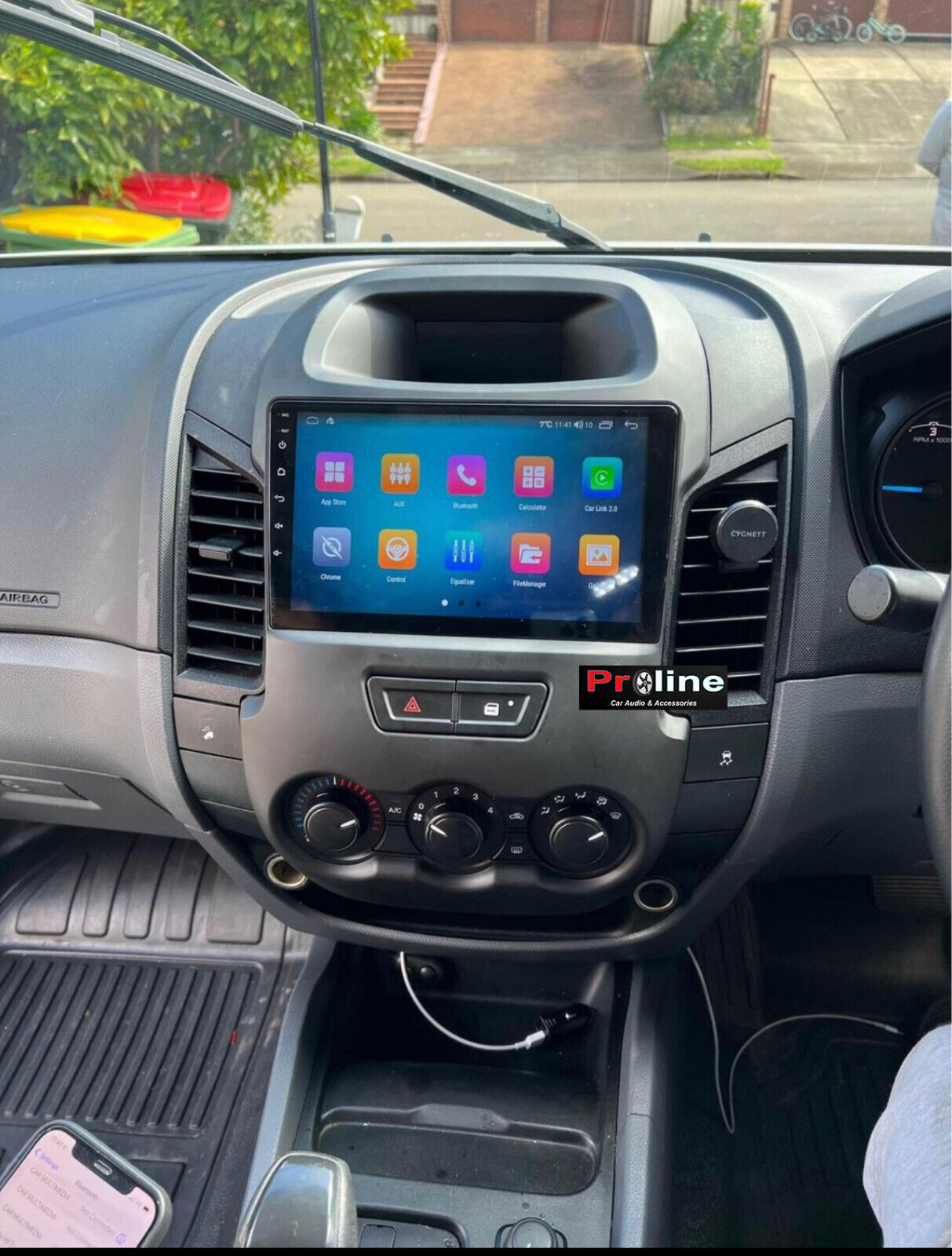 Ford Ranger 2011-2014 PX T6 MK1 Apple CarPlay Android Auto Radio Rever ...