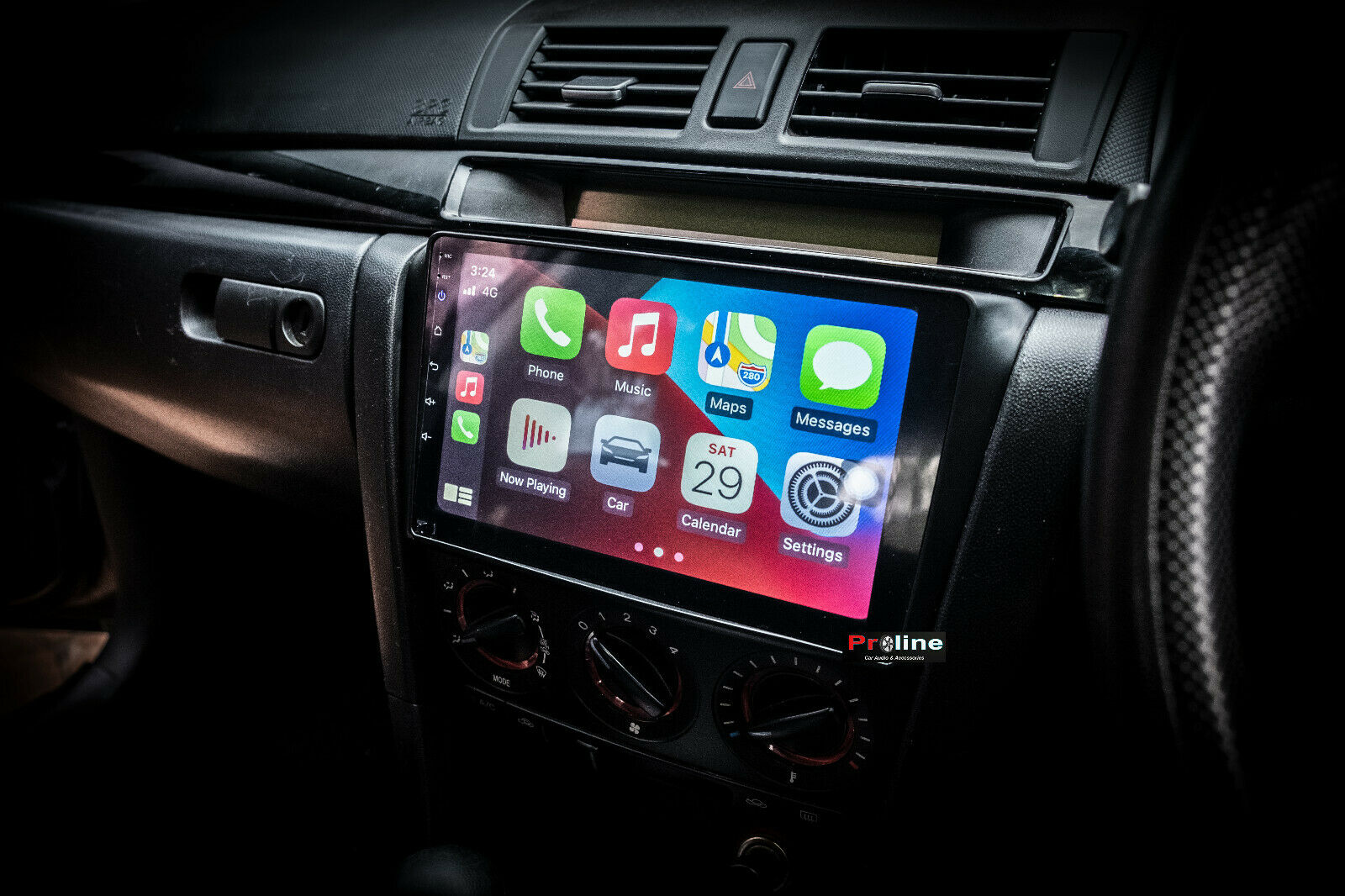 Fit Mazda 3 03-08 GPS Bluetooth Apple CarPlay Android Auto USB Support SP23 Bose, Mazda 3 03-08 head unit upgrade, Mazda 3 03-08 head unit replacement, Mazda 3 03-08 head unit upgrade, Mazda 3 03-08  stereo upgrade suit both manual and digital air condition control, provides installation. Upgrade to the Lastest Wireless Apple Carplay Android Auto