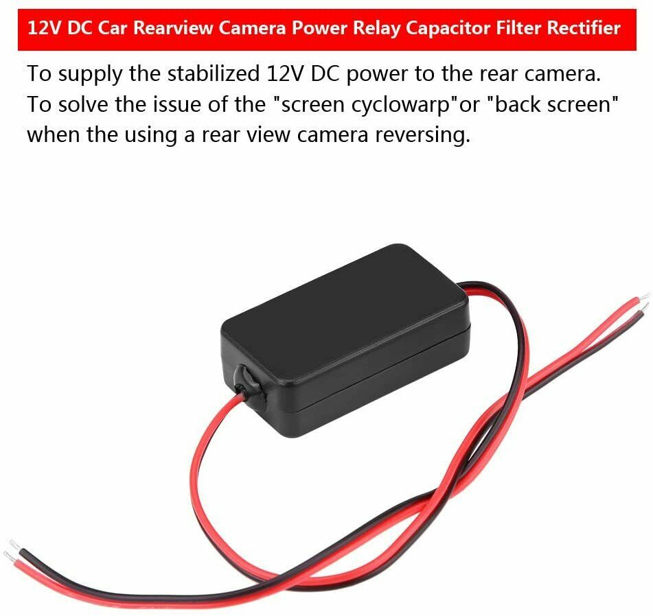 reverse camera noise filter, reverse camera troubleshooting, reverse camera interference when engine runing