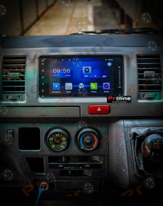 Fit Toyota Hiace 05-19 GPS Bluetooth USB Apple Carplay Stereo Accessories Aus, for Toyota Hiace 05-19 head unit upgrade for Toyota Hiace 05-19 head unit replacement for Toyota Hiace 05-19 unit upgrade, for Toyota Hiace 05-19 stereo upgrade suit both manual and digital air condition control, provides installation. Upgrade to the Lastest Wireless Apple Carplay Android Auto