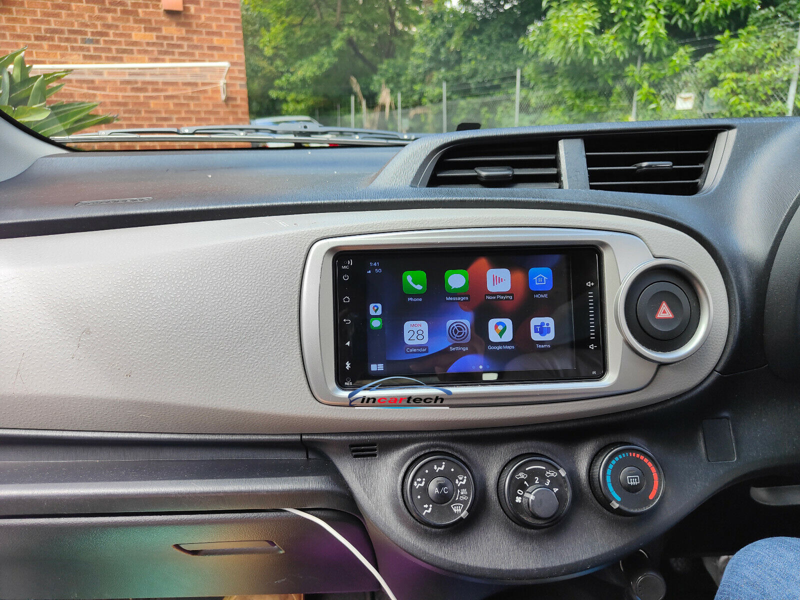 Fit Toyota Yaris 14-19 Apple CarPlay Andriod Auto GPS Bluetooth Stereo Radio USB, Toyota Yaris 14-19 head unit upgrade for Toyota Yaris 14-19 head unit replacement for Toyota Yaris 14-19 upgrade, Toyota Yaris 014-19 stereo upgrade suit both manual and digital air condition control, provides installation. Upgrade to the Latest Wireless Apple Carplay Android Auto