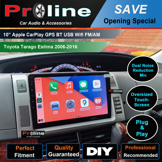 Fit Toyota Tarago Estima GPS Bluetooth Stereo Accessories Apple carplay Headunit, Toyota Tarago Estima head unit upgrade for Toyota Tarago Estima head unit replacement for Toyota Tarago Estima upgrade, Toyota Tarago Estima stereo upgrade suit both manual and digital air condition control, provides installation. Upgrade to the Latest Wireless Apple Carplay Android Auto